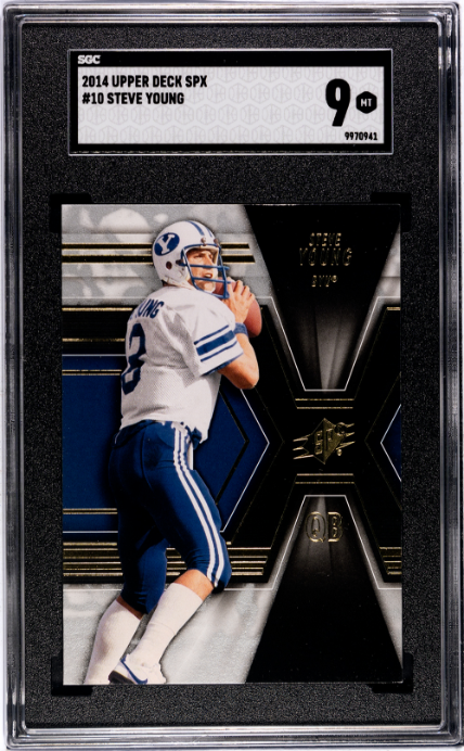 2014 Upper Deck SPX #10 Steve Young SGC 9 — Front