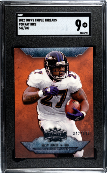 2012 Topps Triple Threads #30 Ray Rice SGC 9 — Front