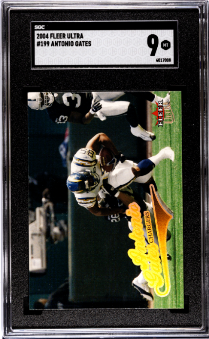 2004 Fleer Ultra #199 Antonio Gates SGC 9 — Front