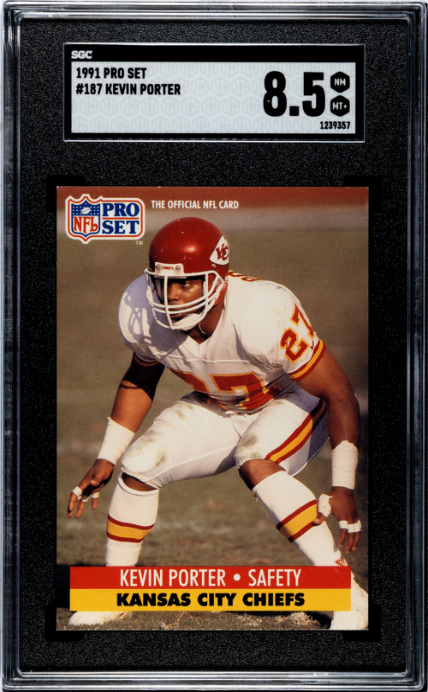 1991 Pro Set #187 Kevin Porter SGC 8.5 — Front