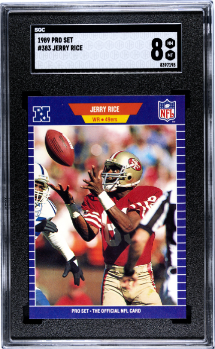 1989 Pro Set #383 Jerry Rice SGC 8 — Front