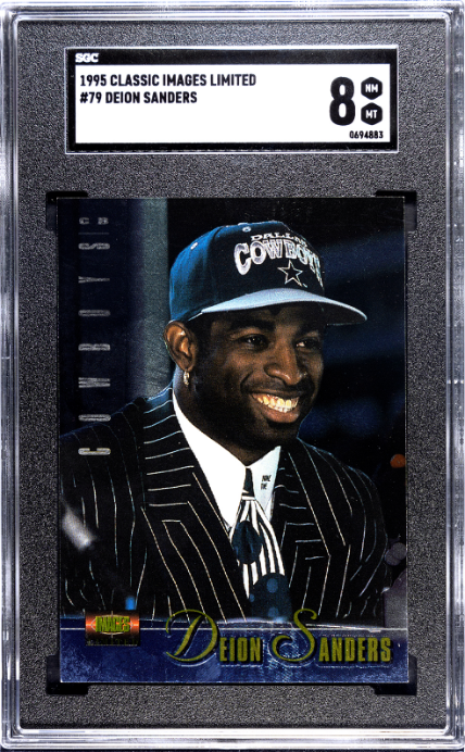 1995 Classic Images Limited #79 Deion Sanders SGC 8 — Front