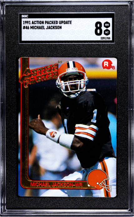1991 Action Packed Update #46 Michael Jackson SGC 8 — Front
