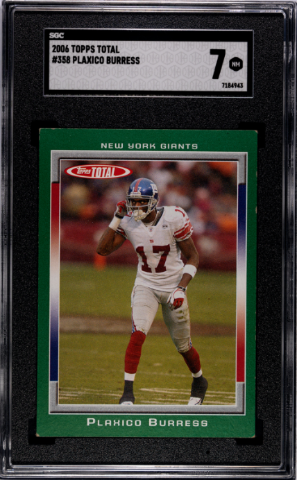 2006 Topps Total #358 Plaxico Burress SGC 7 — Front