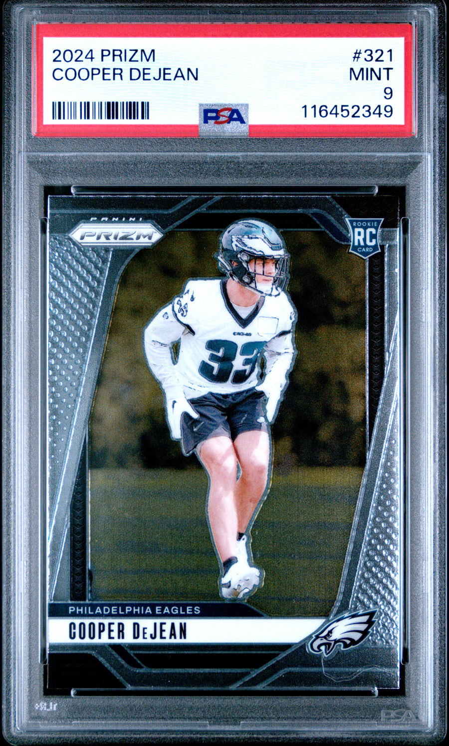 2024 Panini Prizm #321 Cooper Dejean RC PSA 9 — Front