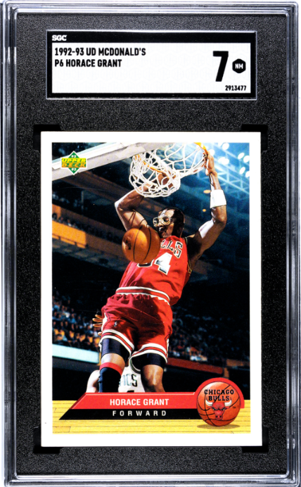 1992-93 Upper Deck McDonald's #P6 Horace Grant SGC 7 — Front