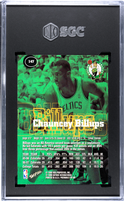 1997-98 Skybox Premium #147 Chauncey Billups SGC 9 — Back