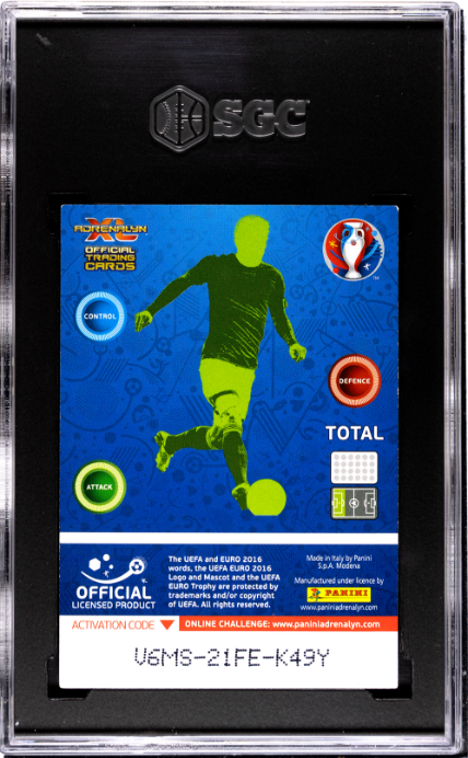 2016 Panini Adrenalyn XL UEFA Euro #380 Zlatan Ibrahimovic SGC 8.5 — Back