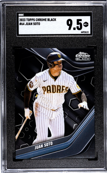 2023 Topps Chrome Black #64 Juan Soto SGC 9.5 — Front