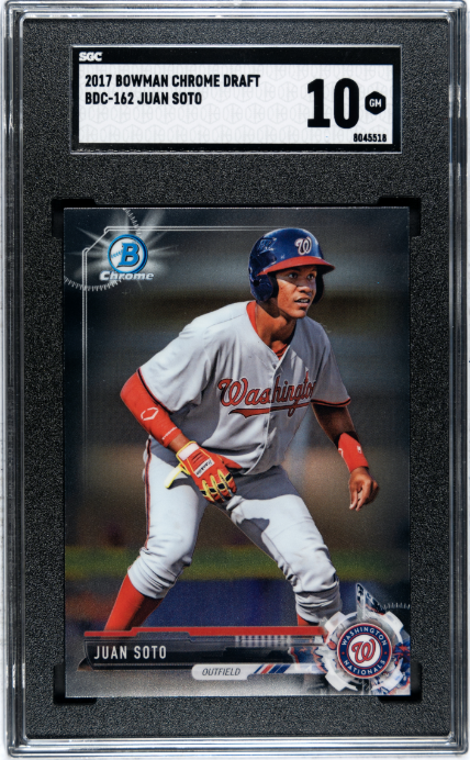 2017 Bowman Chrome Draft #BDC-162 Juan Soto SGC 10 — Front