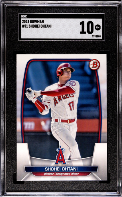 2023 Bowman #51 Shohei Ohtani SGC 10 — Front