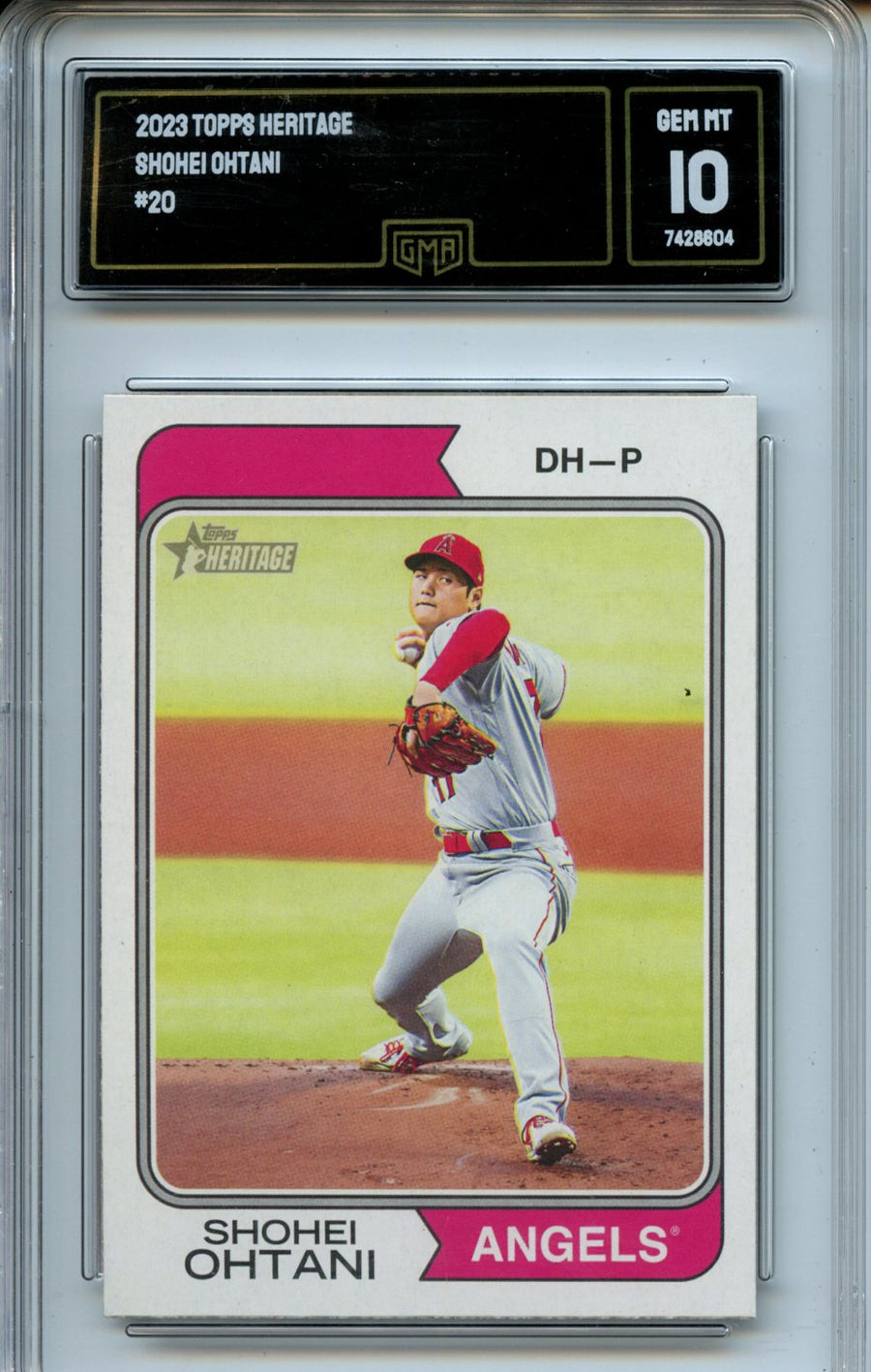 2023 Topps Heritage #20 Shohei Ohtani GMA 10 — Front