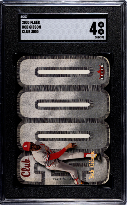 2000 Fleer Bob Gibson Club 3000 SGC 4 — Front