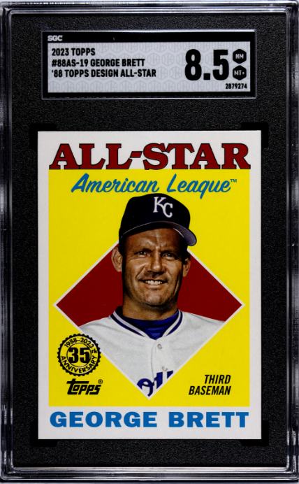 2023 Topps #88AS-19 George Brett '88, A/S SGC 8.5 — Front