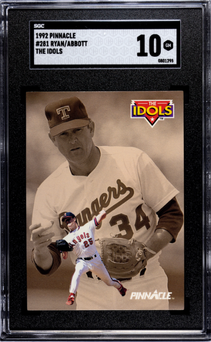 1992 Pinnacle #281 Ryan/Abbott The Idols SGC 10 — Front