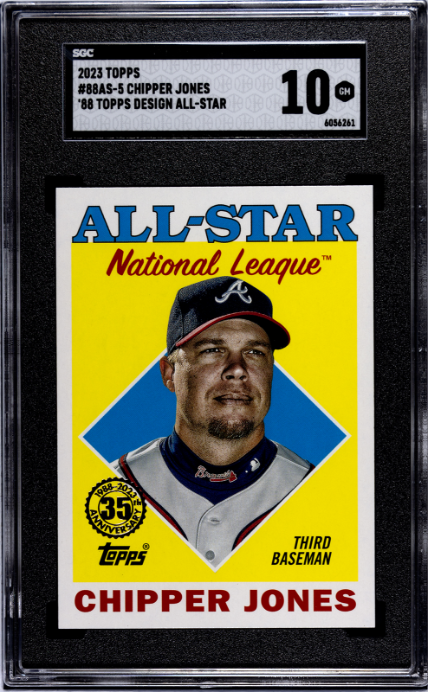 2023 Topps #88AS-5 Chipper Jones '88, A/S SGC 10 — Front