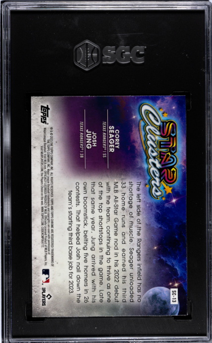 2023 Topps Cosmic Chrome #SC-13 Seager/Jung Star Clusters SGC 10 — Back