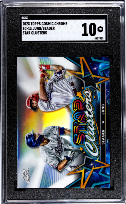 2023 Topps Cosmic Chrome #SC-13 Seager/Jung Star Clusters SGC 10 — Front
