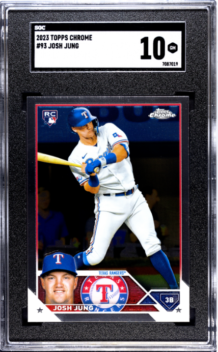 2023 Topps Chrome #93 Josh Jung RC SGC 10 — Front