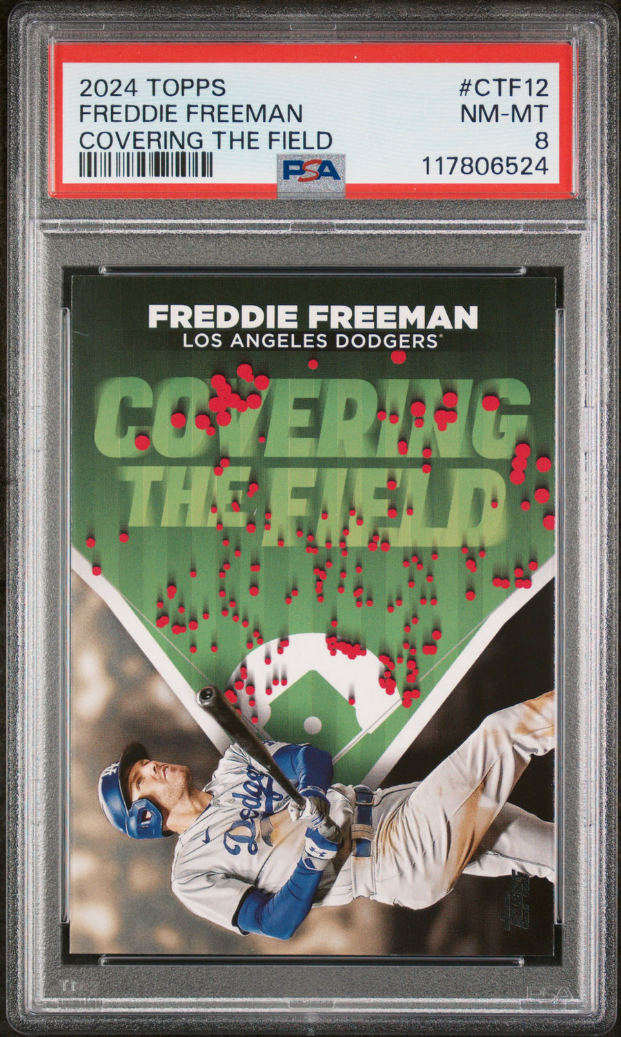 2024 Topps Covering The Field #CTF12 Freddie Freeman PSA 8 — Front