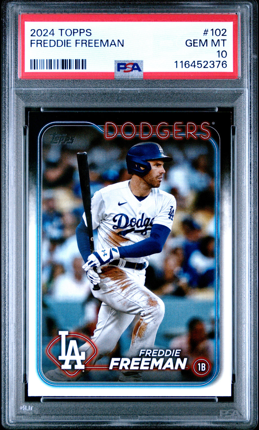 2024 Topps #102 Freddie Freeman PSA 10 — Front