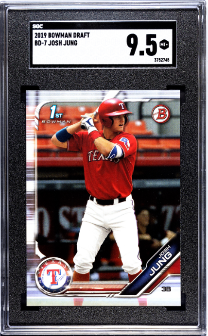 2019 Bowman Draft #BD-7 Josh Jung SGC 9.5 — Front