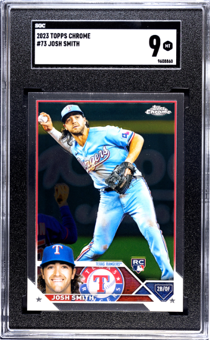 2023 Topps Chrome #73 Josh Smith RC SGC 9 — Front