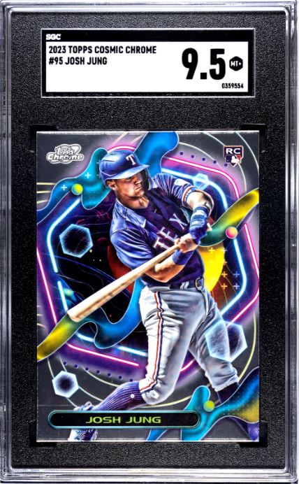 2023 Topps Cosmic Chrome #95 Josh Jung RC SGC 9.5 — Front