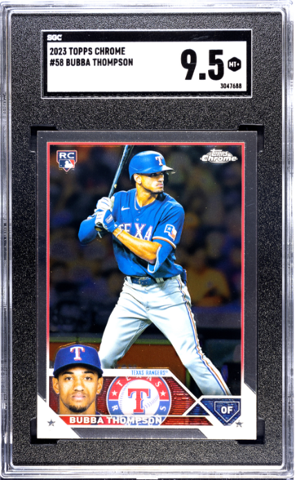 2023 Topps Chrome #58 Bubba Thompson RC SGC 9.5 — Front