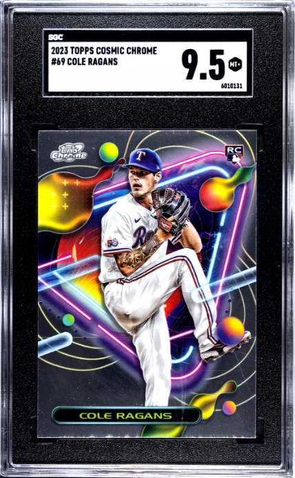 2023 Topps Cosmic Chrome #69 Cole Ragans RC SGC 9.5 — Front