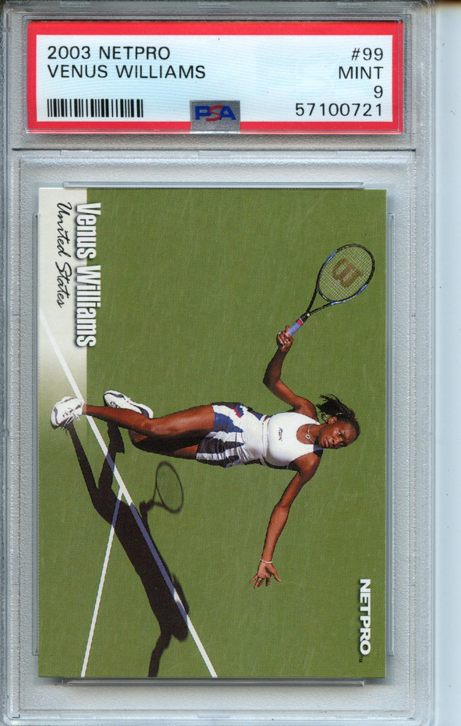 2003 Netpro #99 Venus Williams PSA 9 — Front