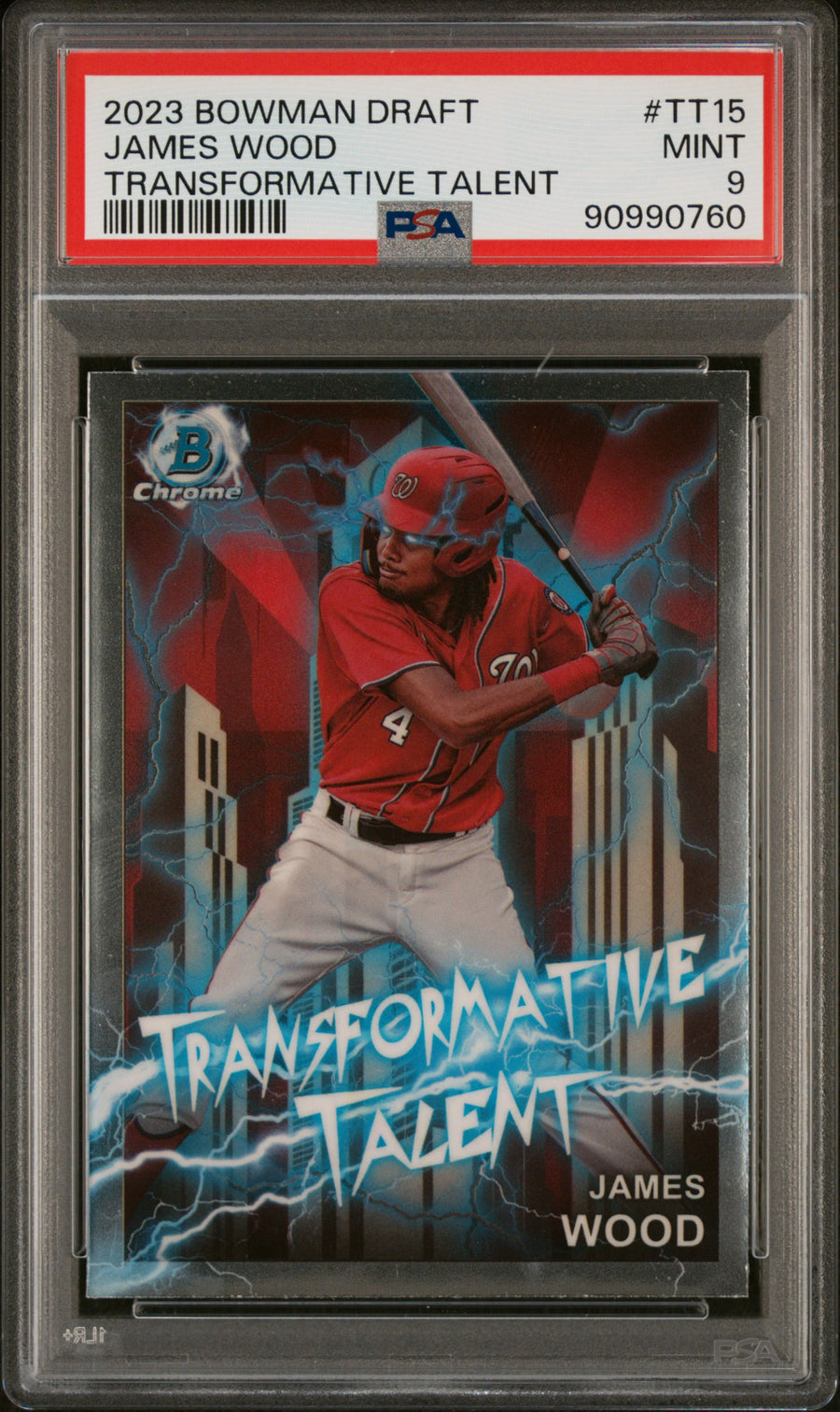 2023 Bowman Draft Transformative Talent #TT15 James Wood PSA 9 — Front