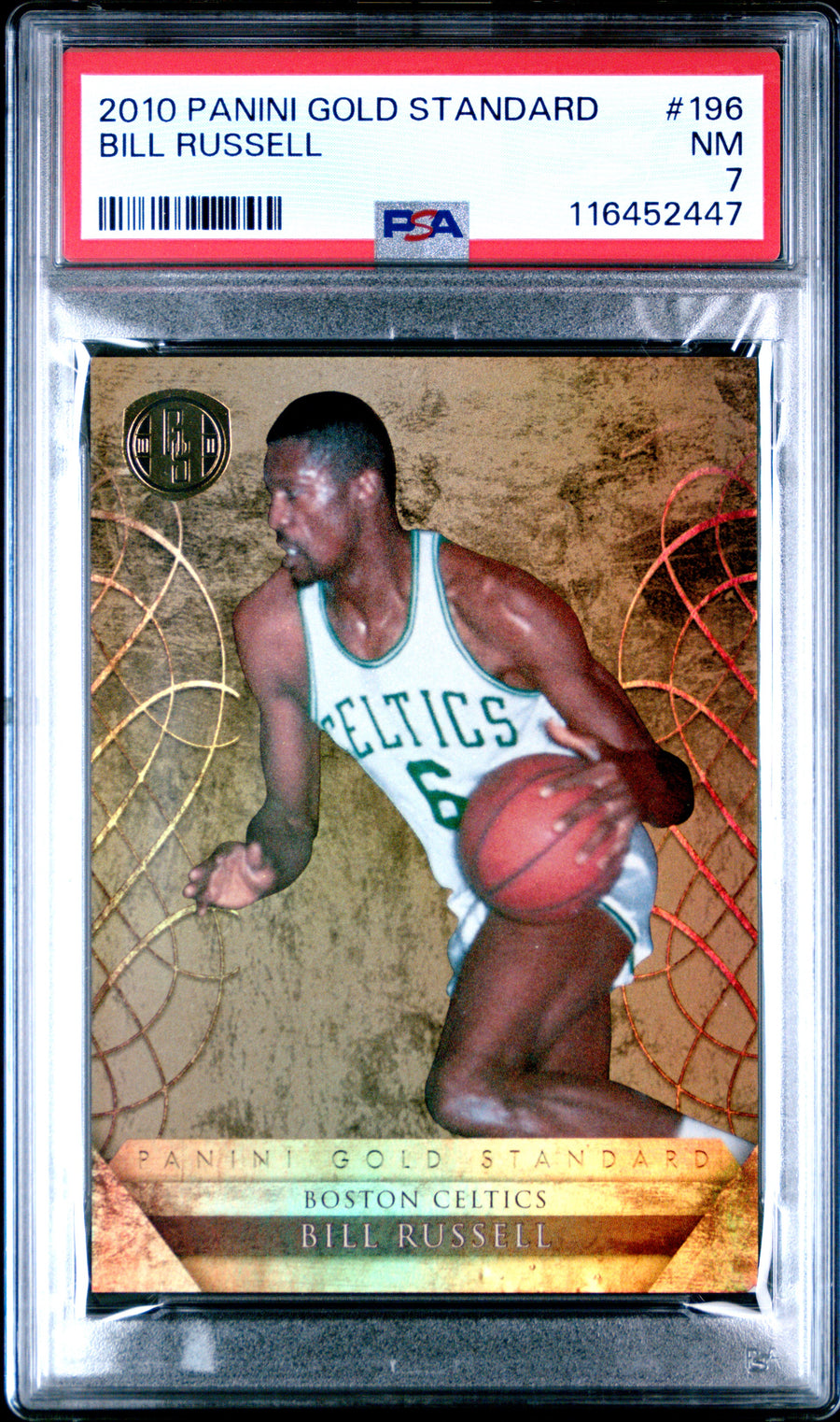 2010 Panini Gold Standard #196 Bill Russell 131/299 PSA 7 — Front