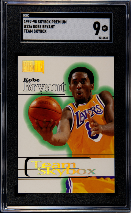 1997-98 Skybox Premium #226 Kobe Bryant Team Skybox SGC 9 — Front