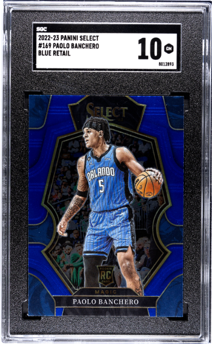 2022-23 Panini Select #169 Paolo Banchero RC Blue Retail SGC 10 — Front