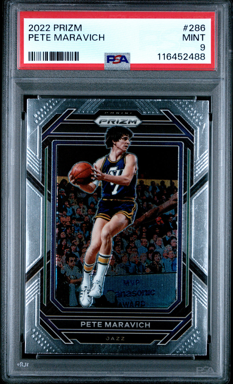 2022 Panini Prizm #286 Pete Maravich PSA 9 — Front