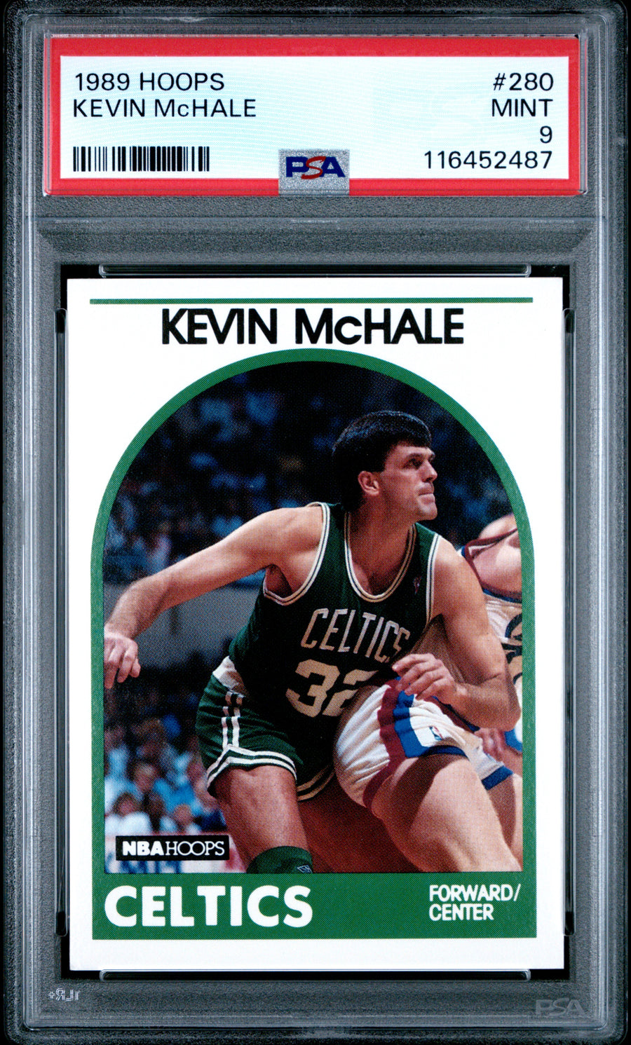 1989 Hoops #280 Kevin Mchale PSA 9 — Front