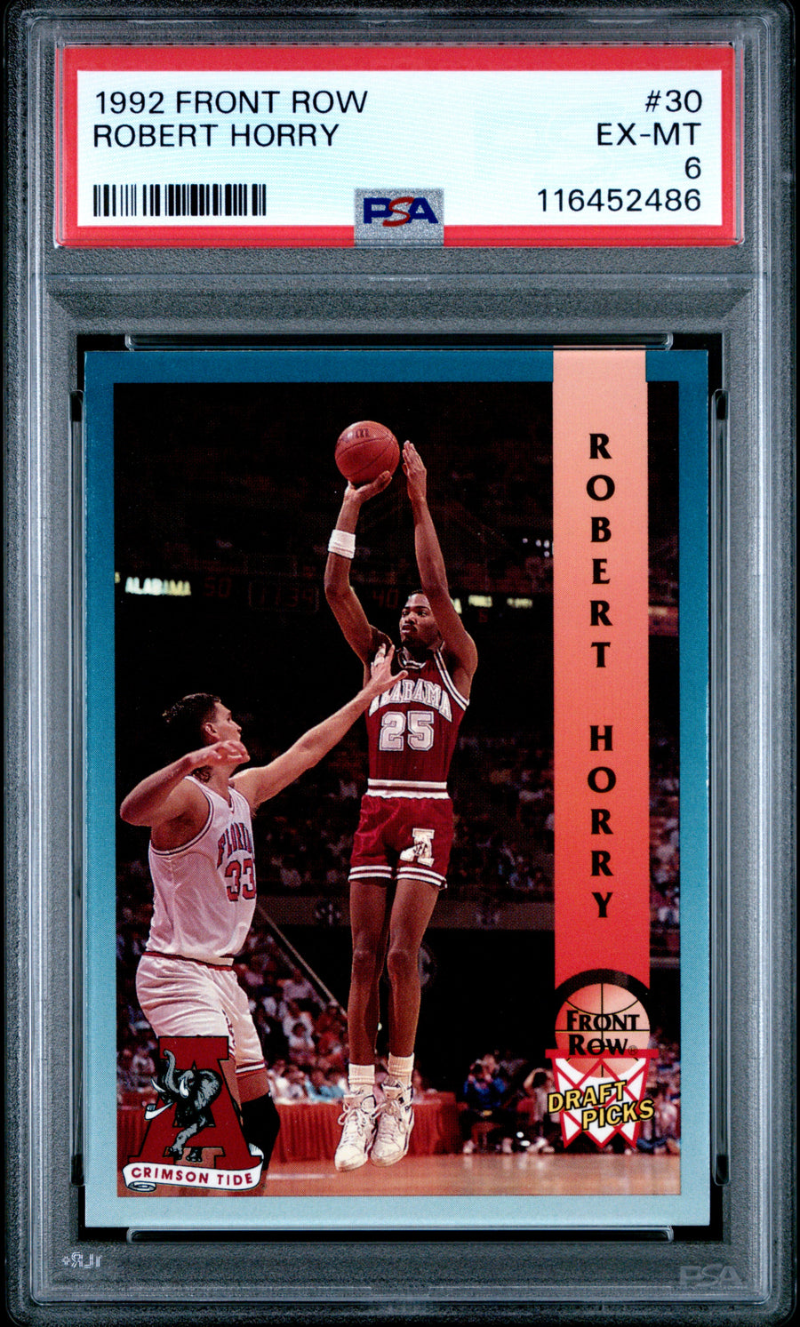 1992 Front Row Draft Picks #30 Robert Horry PSA 6 — Front