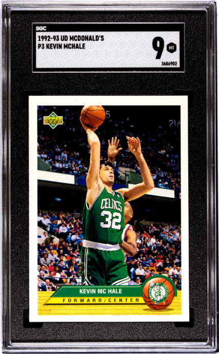 1992-93 Upper Deck McDonald's #P3 Kevin Mchale SGC 9 — Front