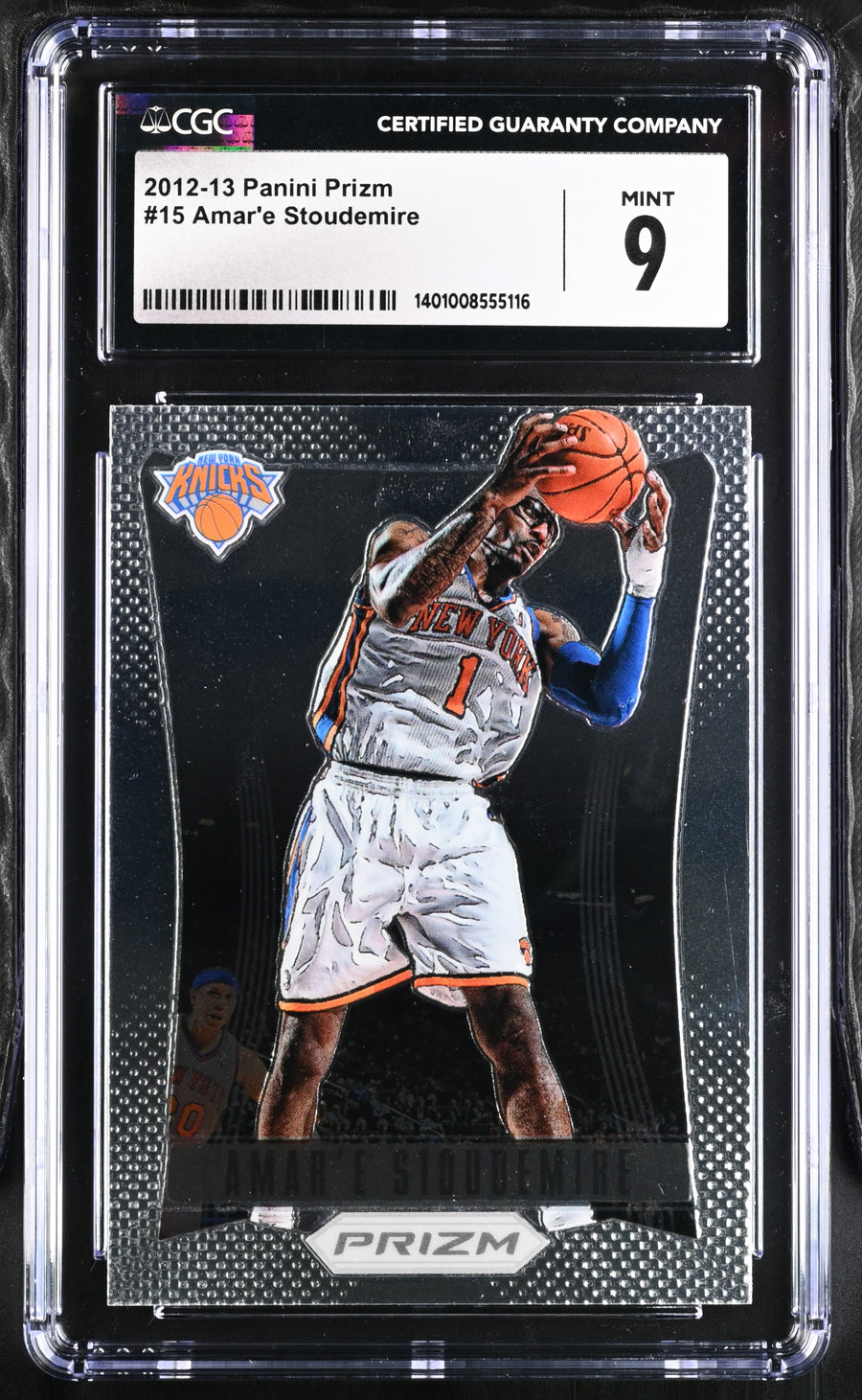 2012-13 Prizm #15 Amar'e Stoudemire CGC 9 — Front
