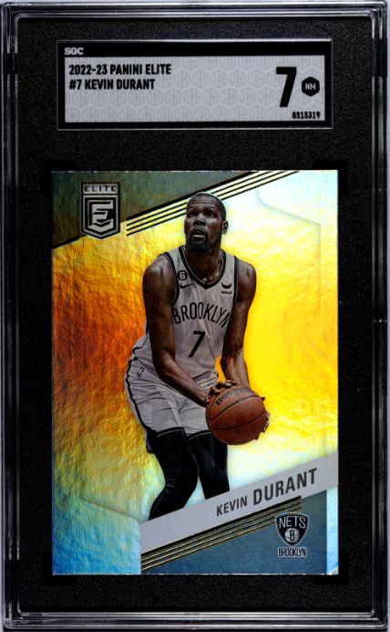 2022-23 Panini Elite #7 Kevin Durant SGC 7 — Front