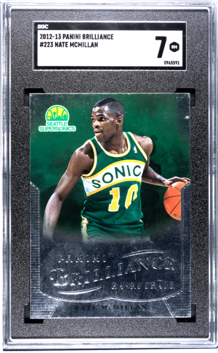 2012-13 Panini Brilliance #223 Nate Mcmillan SGC 7 — Front