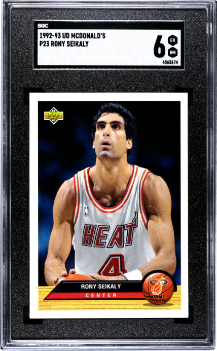 1992-93 Upper Deck McDonald's #P23 Rony Seikaly SGC 6 — Front