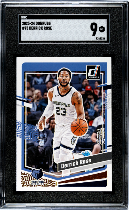 2023-24 Donruss #75 Derrick Rose SGC 9 — Front