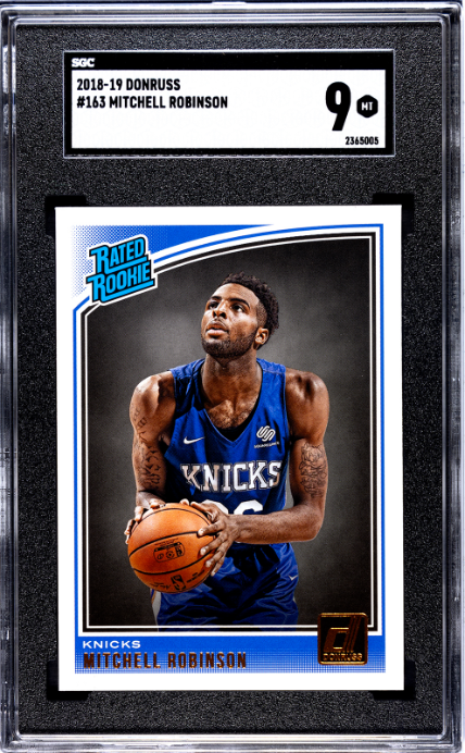 2018-19 Donruss #163 Mitchell Robinson RR SGC 9 — Front
