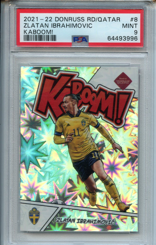 2021-22 Zlatan Ibrahimovic Panini Donruss Kaboom – PSA 9 MT